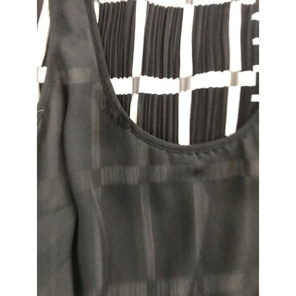 Michael Michael Kors Plaid Pleated Midi Tank Dress Lined FLAWS - Picture 10 of 12